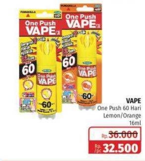 Promo Harga FUMAKILLA VAPE One Push Lemon 60 Hari, Orange 60 Hari 16 ml - Lotte Grosir