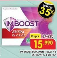 Promo Harga Imboost Multivitamin Tablet Extra Vit C D3 4 pcs - Superindo