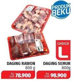 Promo Harga CHOICE L Daging Rawon 800 gr - Lotte Grosir