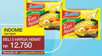 Promo Harga INDOMIE Mi Kuah Kari Ayam 72 gr - Yogya