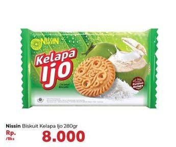 Promo Harga NISSIN Coconut Biscuits Ijo 280 gr - Carrefour
