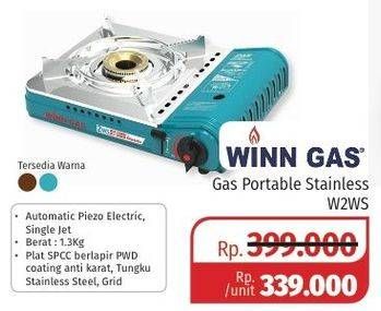 Promo Harga WINN GAS Kompor Gas Portable W2WS  - Lotte Grosir