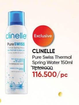 Promo Harga CLINELLE PureSwiss Thermal Water 150 ml - Guardian