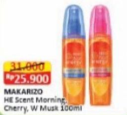 Promo Harga Makarizo Hair Energy Scentsations Cherry Blossom, White Musk, Morning Dew 100 ml - Alfamart