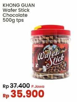Promo Harga Khong Guan Wafer Stick Chocolate 500 gr - Indomaret