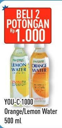 Promo Harga YOU C1000 Isotonic Drink Orange, Lemon per 2 botol 500 ml - Hypermart