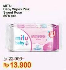 Promo Harga MITU Baby Wipes Pink 50 pcs - Indomaret