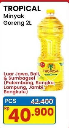 Promo Harga Tropical Minyak Goreng 2000 ml - Indomaret