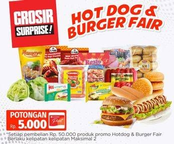 Promo Harga Hot Dog & Burger Fair  - Lotte Grosir