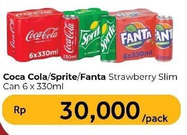 Promo Harga Coca ColaSprite/Fanta Minuman Soda  - Carrefour