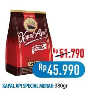 Promo Harga Kapal Api Kopi Bubuk Special 380 gr - Hypermart