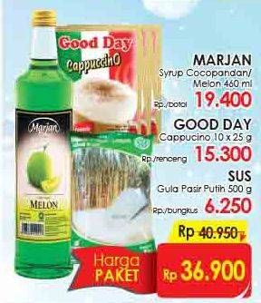 Promo Harga Paket Marjan + Good Day Cappucino + SUS Gula Pasir Putih  - LotteMart