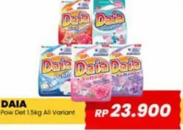Promo Harga Daia Deterjen Bubuk All Variants 1500 gr - Yogya