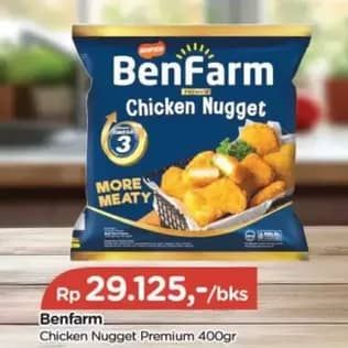 Promo Harga Benfarm Chicken Nugget Premium 400 gr - TIP TOP