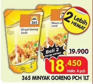 Promo Harga 365 Minyak Goreng 1000 ml - Superindo