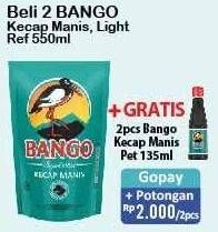 BANGO Kecap Manis 550 mL/ Light 550 mL