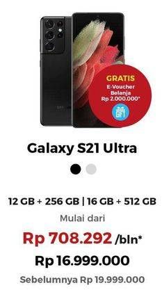 Promo Harga SAMSUNG Galaxy S21 Ultra  - Erafone