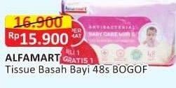 Promo Harga ALFAMART Tisu Basah Bayi BOGOF 48 pcs - Alfamart
