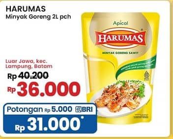 Promo Harga Harumas Minyak Goreng 2000 ml - Indomaret