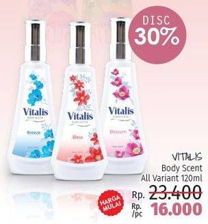 Promo Harga VITALIS Body Scent All Variants 120 ml - LotteMart