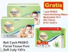 Promo Harga PASEO Baby Pure Soft 130 sheet - Indomaret
