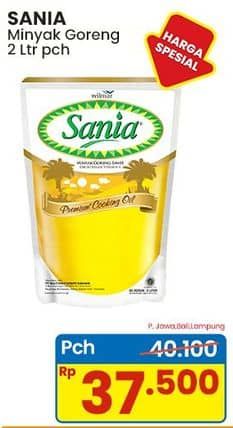 Promo Harga Sania Minyak Goreng 2000 ml - Indomaret