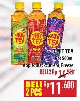 Promo Harga Sosro Fruit Tea Apple, Blackcurrant, Freeze 500 ml - Hypermart