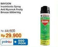 Promo Harga BAYGON Insektisida Spray Fruity Breeze 600 ml - Indomaret