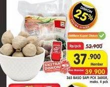 Promo Harga 365 Baso Sapi 360 gr - Superindo