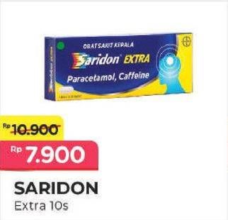 Promo Harga SARIDON Obat Sakit Kepala Extra 10 pcs - Alfamart