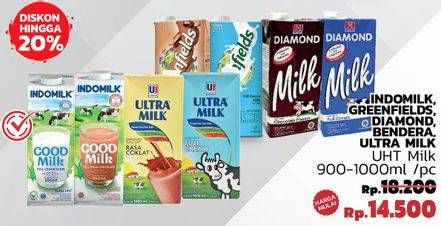 Indomilk/Greenfields/Diamond/Frisian Flag/Ultra Milk UHT Milk