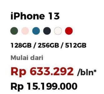 Promo Harga Apple iPhone 13 128 GB, 256 GB, 512 GB  - Erafone