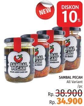 Promo Harga SAMBAL PECAH Sambal All Variants 100 gr - LotteMart