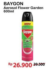 Promo Harga BAYGON Insektisida Spray Flower Garden 600 ml - Alfamart
