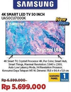 Promo Harga Samsung Crystal UHD Smart TV 50 inch UA50CU7000  - COURTS