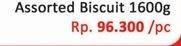 Promo Harga Khong Guan Assorted Biscuit Red Persegi 1600 gr - Hari Hari
