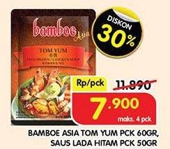 Promo Harga Bamboe Bumbu Instant Tom Yum, Lada Hitam 50 gr - Superindo