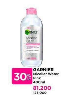 Promo Harga Garnier Micellar Water Pink 400 ml - Watsons