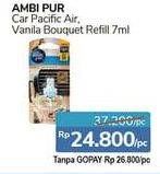 Promo Harga AMBIPUR Car Freshener Premium Clip Pacific Air, Vanilla 7 ml - Alfamidi