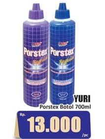 Promo Harga Yuri Porstex Regular Pembersih Toilet Lilac Fresh, Ocean Blue 700 ml - Hari Hari