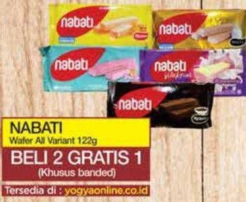 Promo Harga Nabati Wafer All Variants 127 gr - Yogya