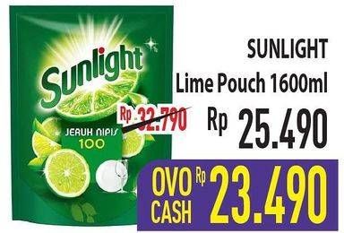 Promo Harga SUNLIGHT Pencuci Piring Jeruk Nipis 100 1600 ml - Hypermart