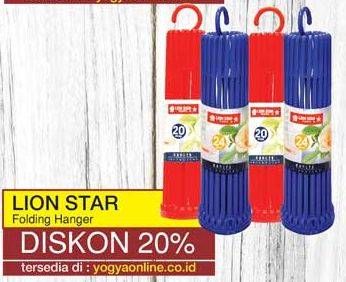 Promo Harga LION STAR Folding Hanger  - Yogya