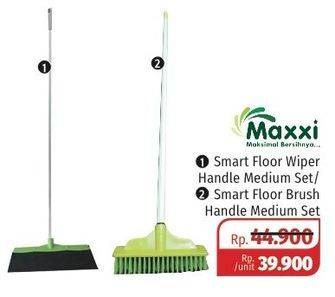 Promo Harga Maxxi Smart Floor Wiper Handle Medium Set/ Smart Floor Brush Handel medium Set  - Lotte Grosir