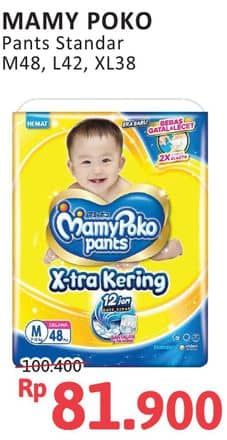 Promo Harga Mamy Poko Pants Xtra Kering M48, L42, XL38 38 pcs - Alfamidi