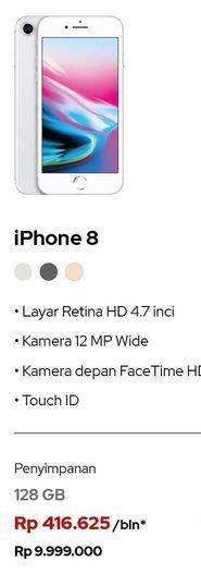 Promo Harga APPLE iPhone 8 | Layar Retina HD 4.7 inci - Kamera 12MP 7MP  - iBox