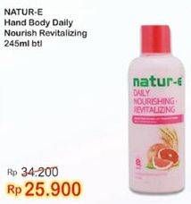 Promo Harga NATUR-E Hand Body Lotion Daily Nourishing Nourishing Revitalizg 245 ml - Indomaret