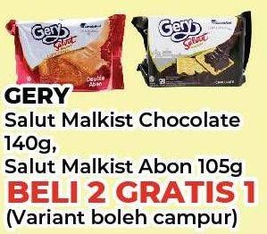 Promo Harga Gery Malkist Saluut Abon, Saluut Chocolate 105 gr - Yogya