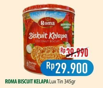 Promo Harga Roma Biskuit Kelapa 345 gr - Hypermart