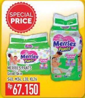 Promo Harga MERRIES Pants Good Skin S40, M34, L30, XL26  - Hypermart